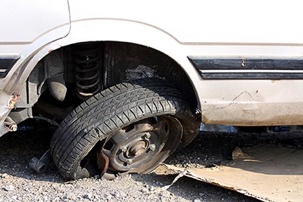 Blown out tires are one of the many hazards that are part of the daily commute in but sometimes they are caused by a defective product. If part of your car has failed and caused an injury, contact a products liability lawyer today.