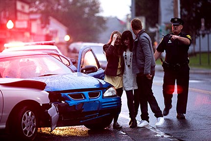 Providence auto accident lawyers serve clients throughout Greater Providence when they are involved in a car crash like the one pictured here. Contact a Rhode Island car collision lawyer for a free initial consultation. 