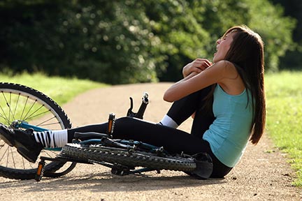 Bicycle accidents occur frequently often because of negligently cared for roads or sidewalks. If you are the victim of any type of accident, call a personal injury attorney today for a free initial consultation.